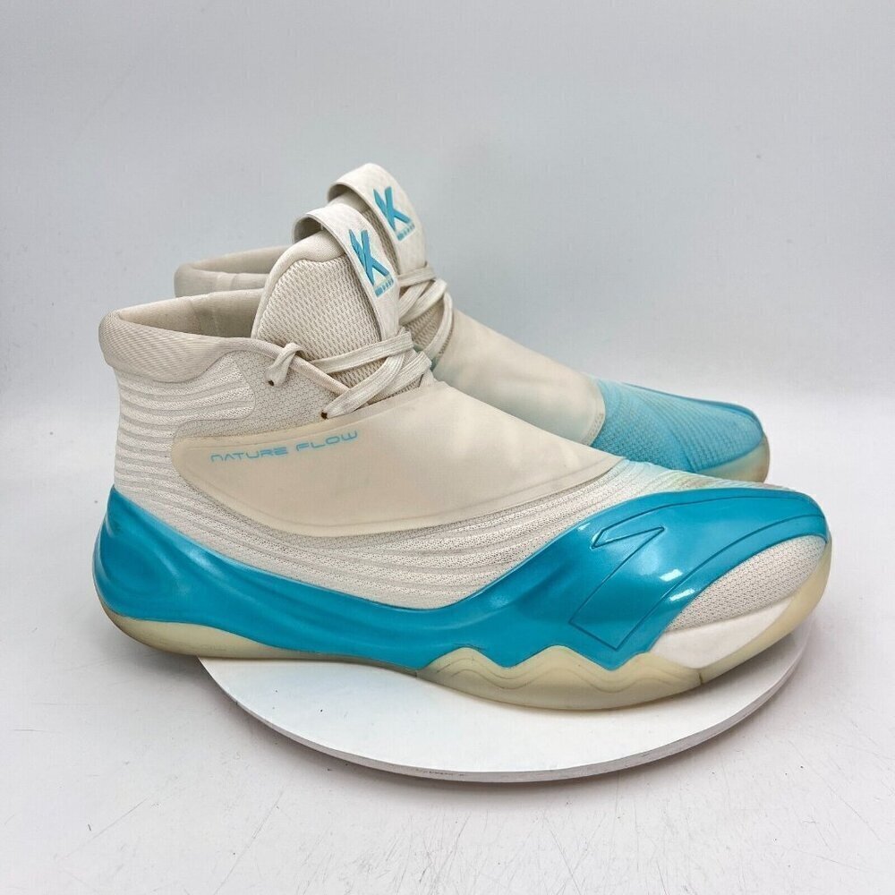 Anta KT6 Klay Thompson Nature Flow Men Size 15 White Blue Strap Basketball Shoes - Picture 4 of 11